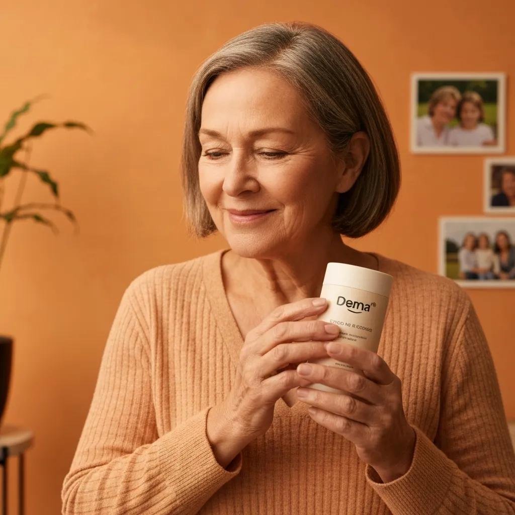 A delighted customer interacting with a product — capturing a genuine moment of satisfaction